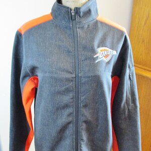 Oklahoma City Thunder Jacket by Colosseum, Basketball, Blue, Orange, Size S